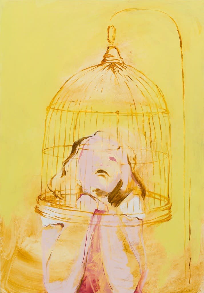 Shelly Tregoning Dreamer, 2017 oil on board 39 2/5 × 27 3/5 in100 × 70 cm