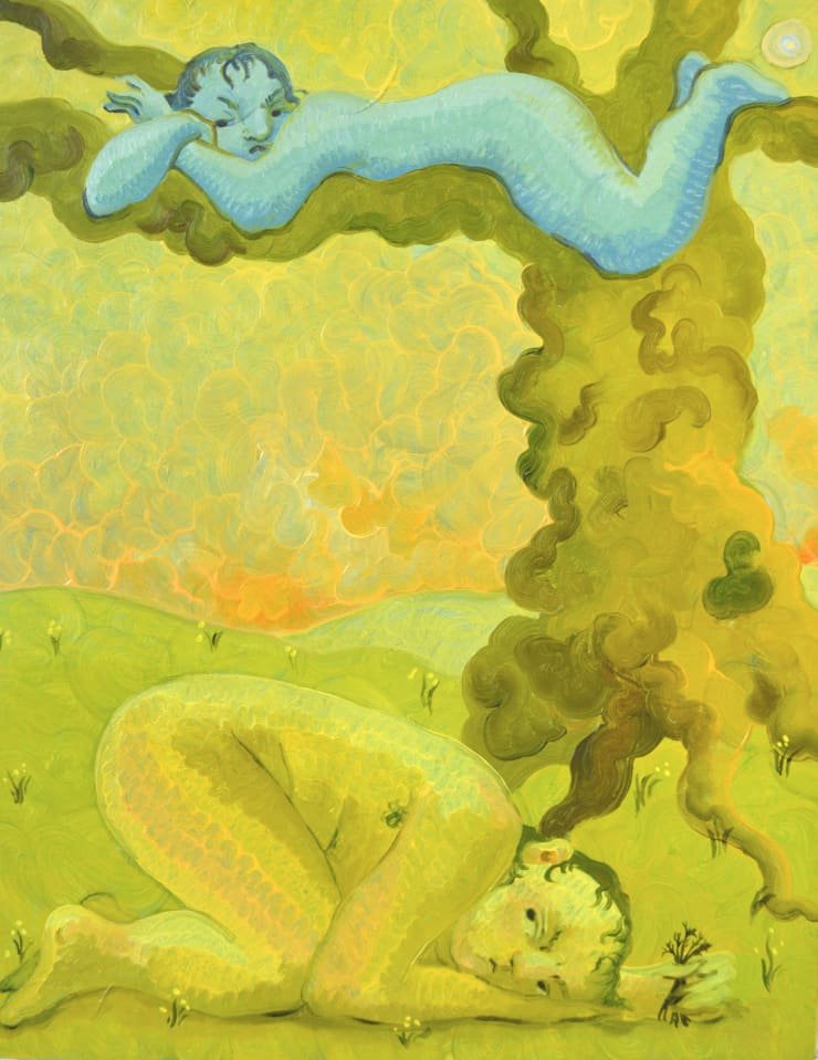 Georg Wilson Outside Over There, 2023 Oil on panel 25 x 20 cm