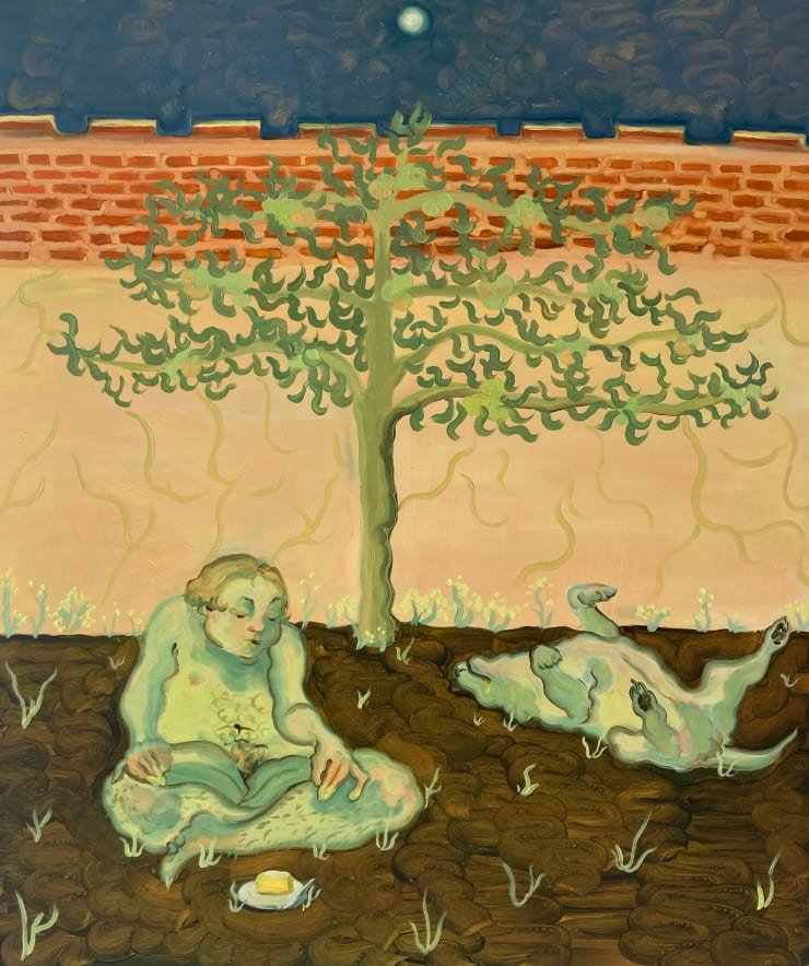 Georg Wilson The Apple Glut, 2022 Oil on panel 60.9 x 50.8 cm
