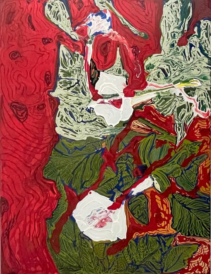 Rhiannon Salisbury Poison Ivy, 2022 Acrylic and oil on cotton stretched canvas 130 x 100 x 3.5cm