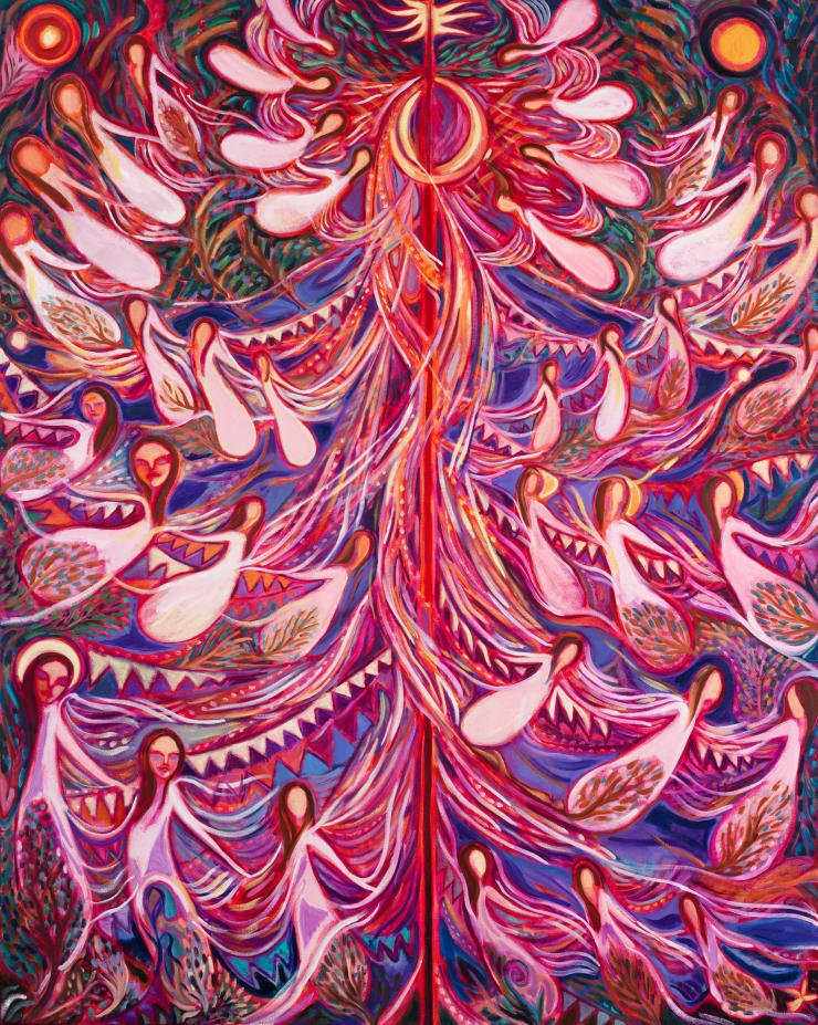 John Abell Midsummer, 2023 oil on canvas 200 x 160 cm