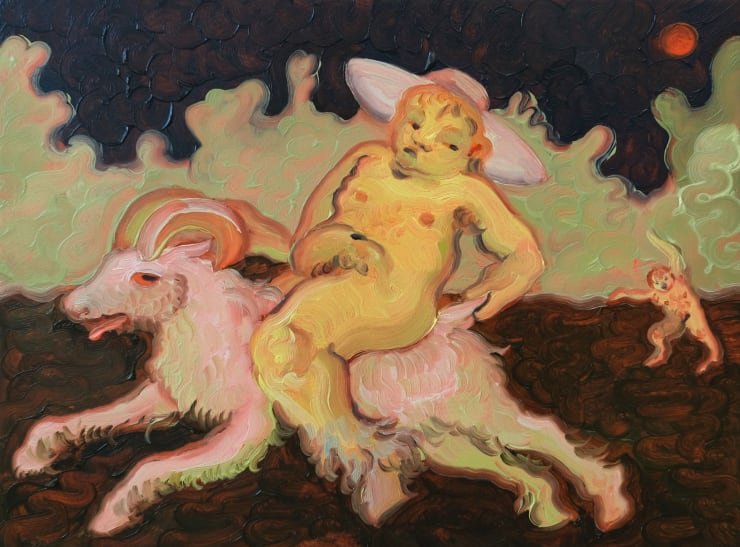 Georg Wilson Night Heist, 2022 Oil on panel 10 x 15 cm