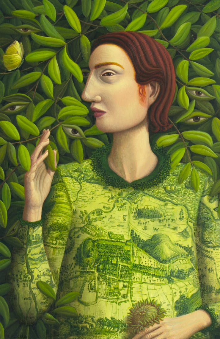 Helen Flockhart I See and Keep Silent, 2018 Oil on board 40 x 26 cm