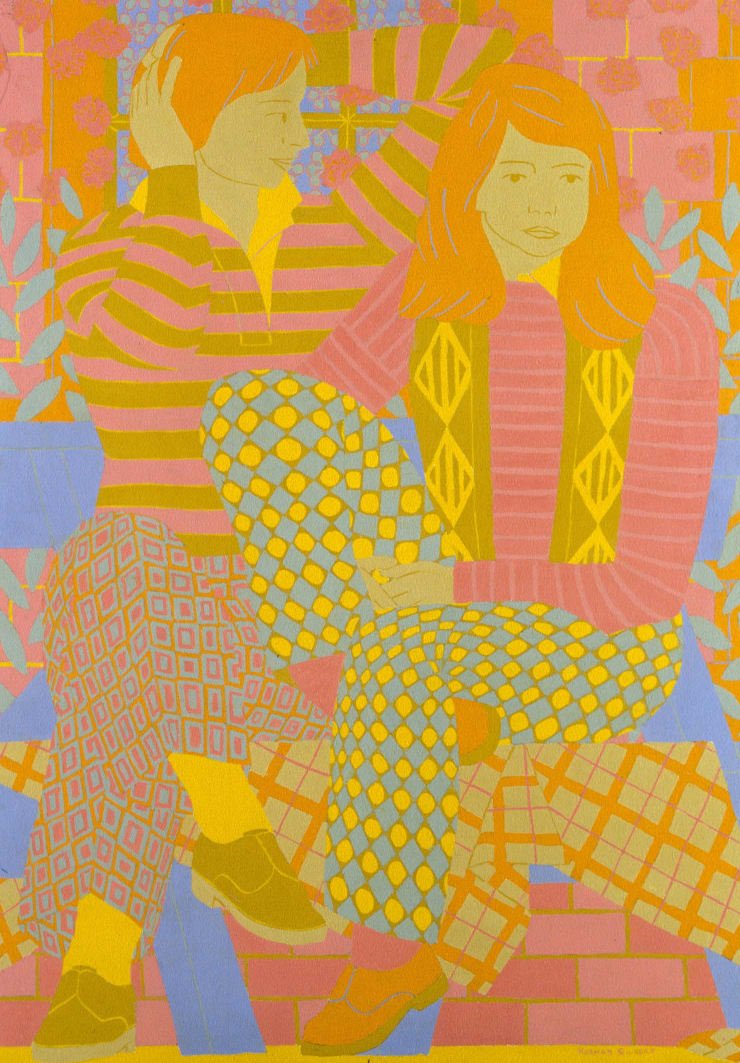 Norman Gilbert Picnic Table, 1983 Oil on Board 122 x 86 cm