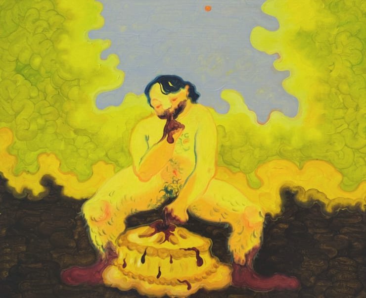 Georg Wilson Stolen Fruits, 2022 Oil on panel 40 x 48 cm