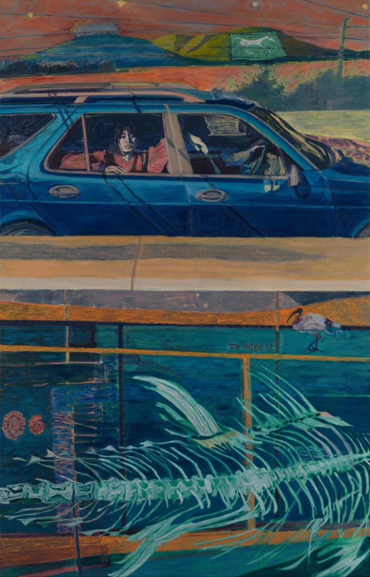 Danny Leyland Origin story, 2023 Oil on linen 140 x 90 cm To be shown in the exhibition, Reverdie, in Edinburgh.