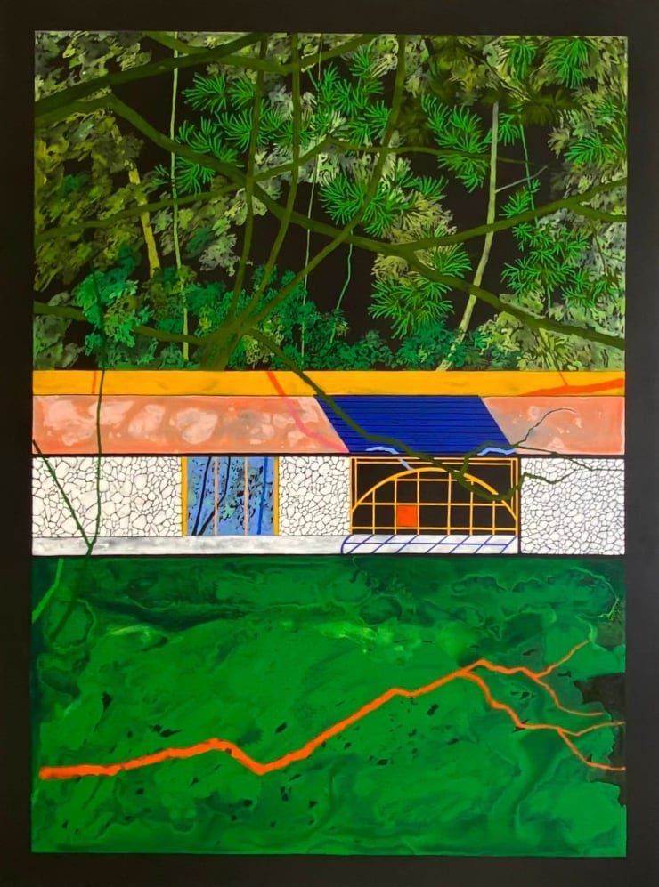 Charlotte Keates The glow of the light within, 2023 Acrylic and oil on panel 160 x 120 cm